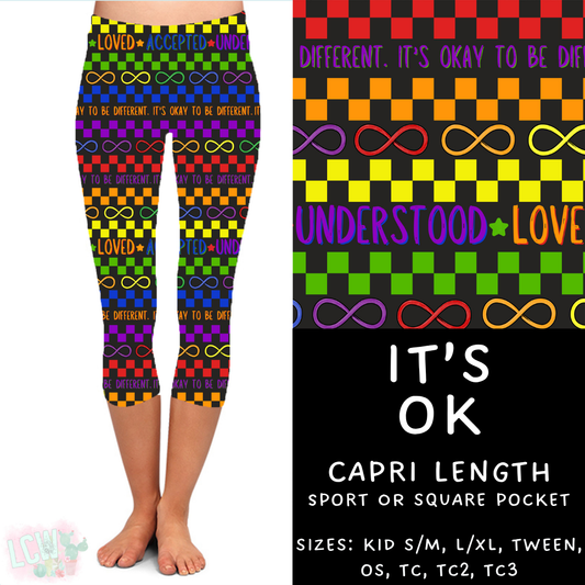 Batch #370 - Fun Run 12 - Closes 7/8 - ETA early Sept - It's OK Capri Length Leggings