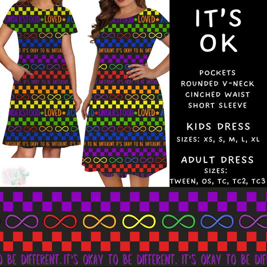 Batch #370 - Fun Run 12 - Closes 7/8 - ETA early Sept - It's Ok Adult & Kids Dresses
