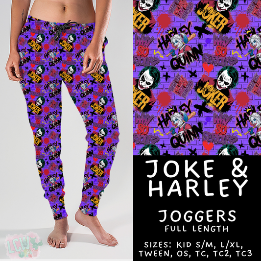 Batch #454 - Cool Characters 10 - Closes 11/26 - ETA mid Jan - Joke & Harley Joggers