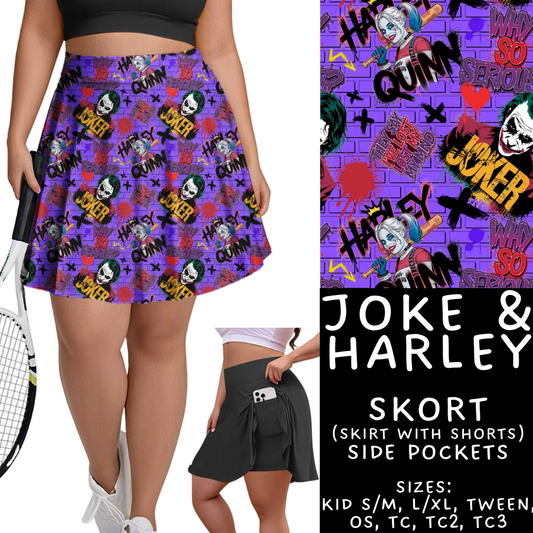 Batch #454 - Cool Characters 10 - Closes 11/26 - ETA mid Jan - Joke & Harley Skort