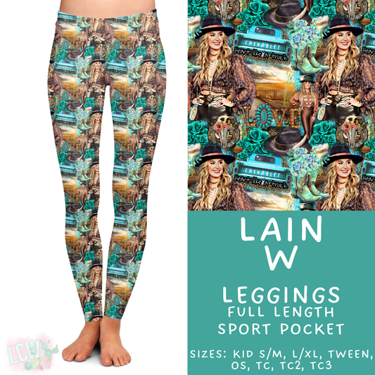 Ready to Ship Lain W Full Length Leggings - Sport Pocket TC2