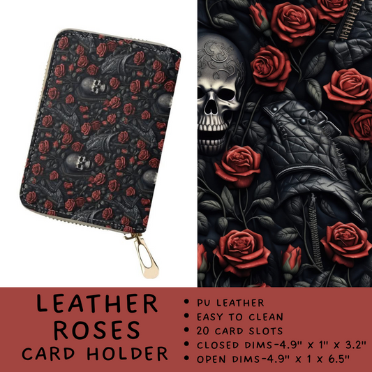 Batch #265 - Card Holders & Foldable Wallets - Closes 1/1 - ETA mid Feb - Leather Roses Card Holder