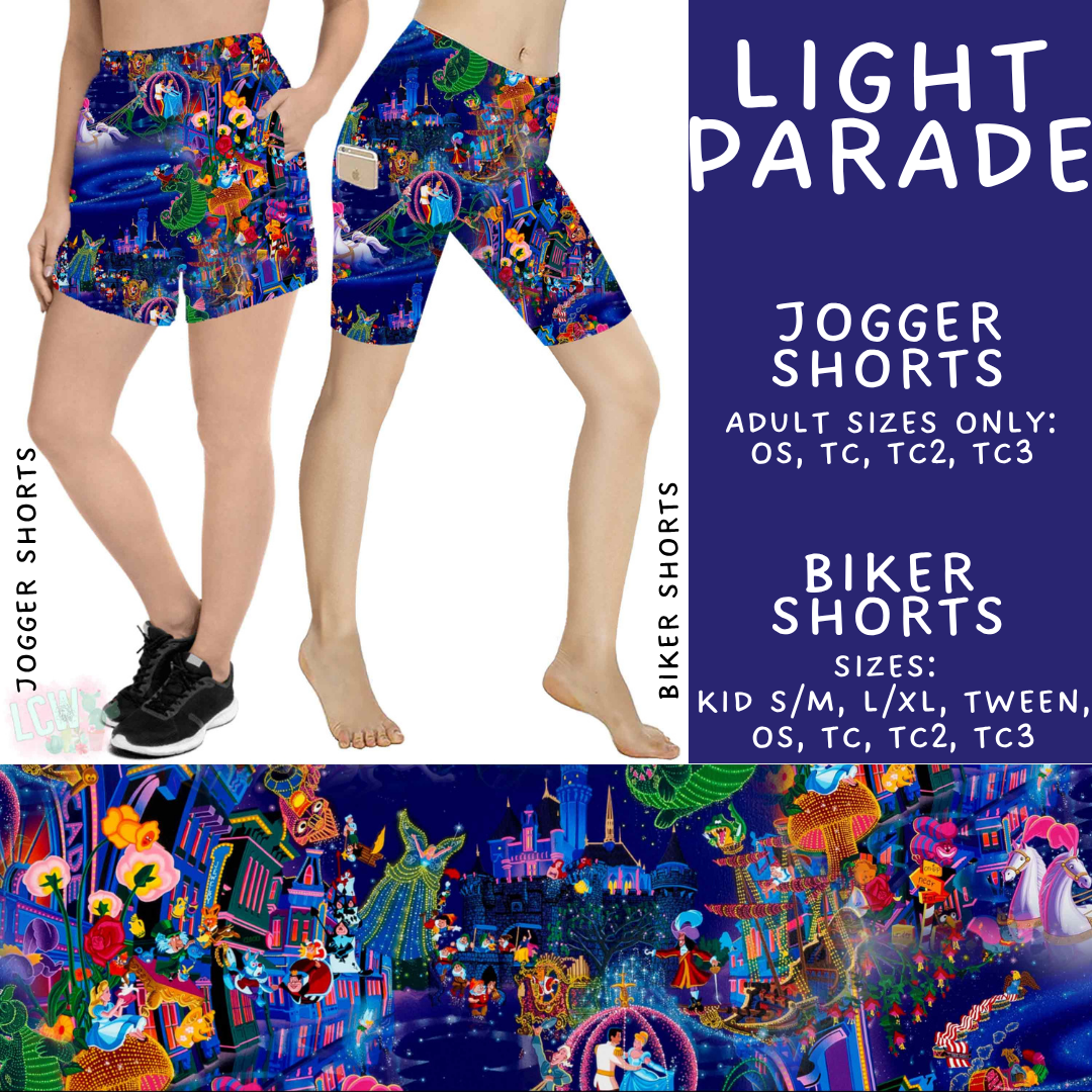 Batch #548 - May Request Run - Closes 6/26 - ETA late August - Light Parade Biker & Jogger Shorts