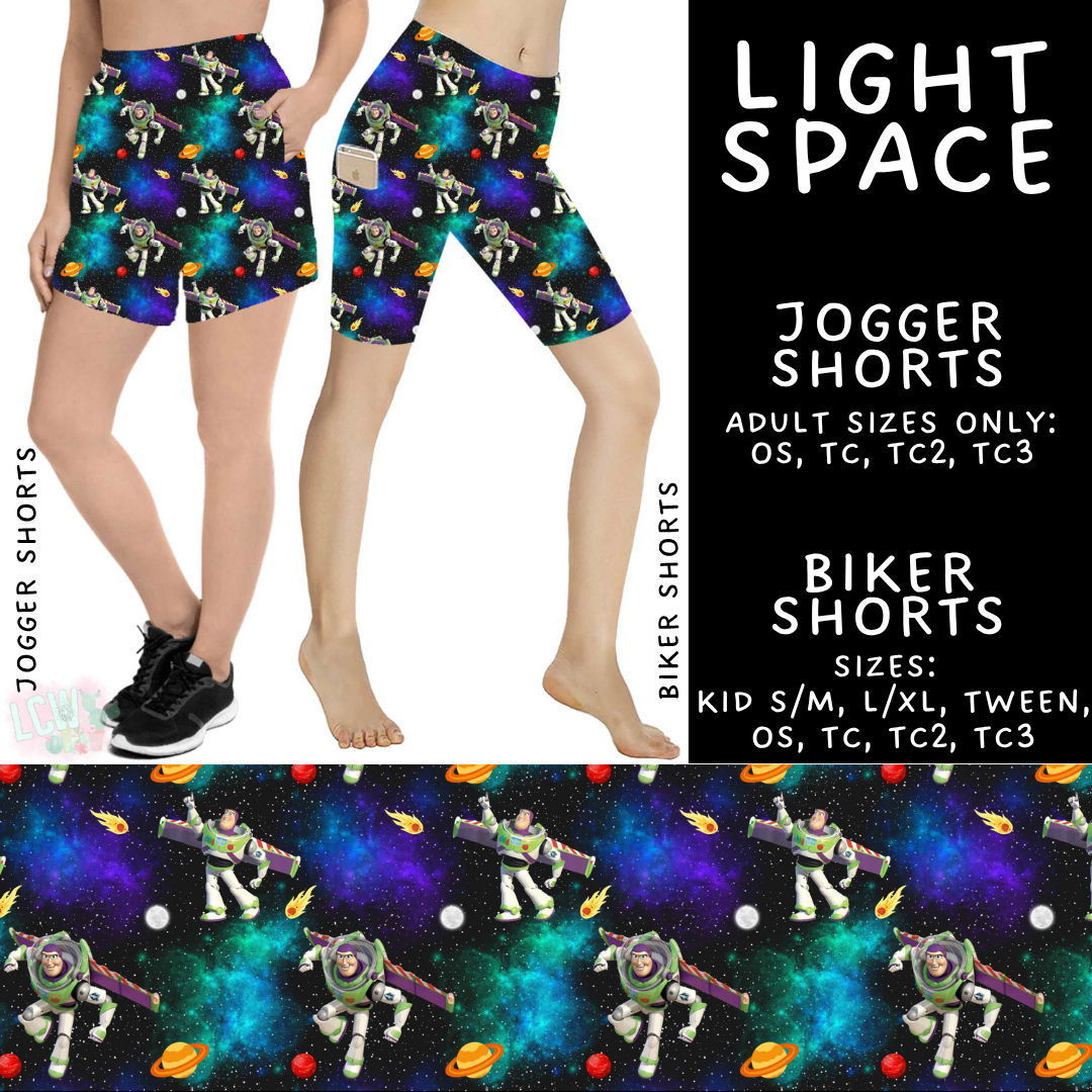 Batch #541 - Magical Faves 21 - Closes 6/10 - ETA mid August - Light Space Biker & Jogger Shorts