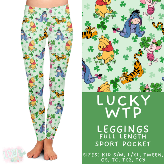 Ready to Ship Lucky WTP Full Length Leggings - Sport Pocket OS