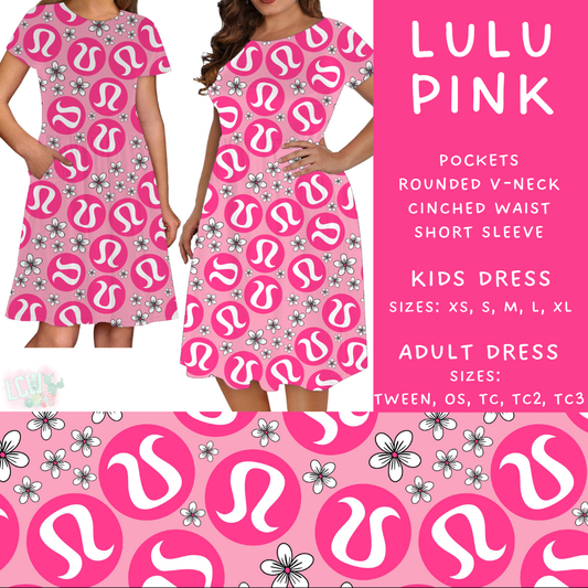 Batch #370 - Fun Run 12 - Closes 7/8 - ETA early Sept - LuLu Pink Adult & Kids Dresses