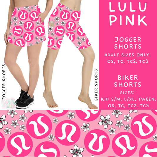Batch #370 - Fun Run 12 - Closes 7/8 - ETA early Sept - LuLu Pink Biker & Jogger Shorts