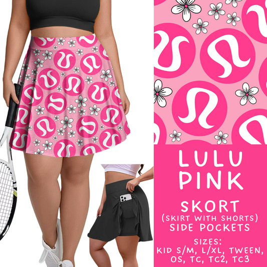 Batch #370 - Fun Run 12 - Closes 7/8 - ETA early Sept - LuLu Pink Skort