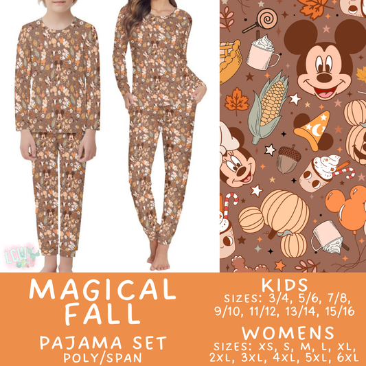Batch #406 - Fall Family Pajamas - Closes 9/3 - ETA mid/late October - Magical Fall Women's & Kid's Pajama Set