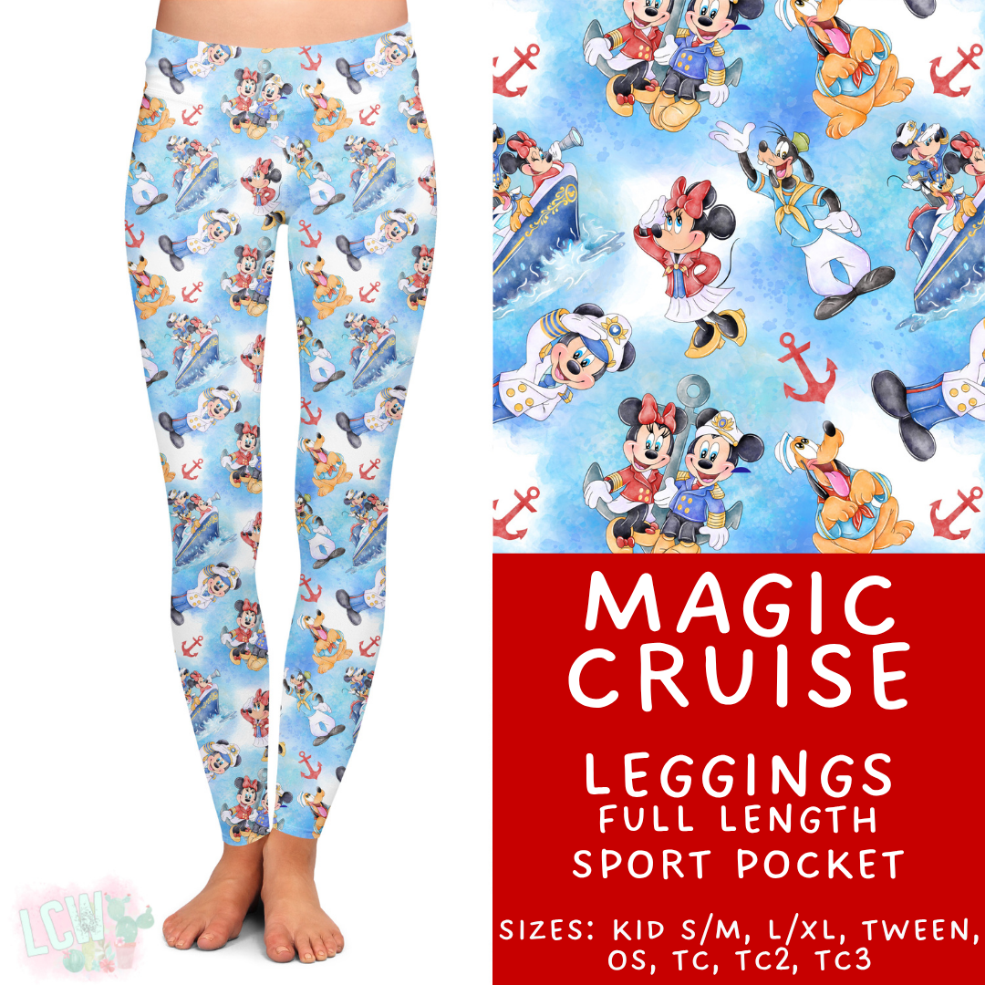 Ready to Ship - Magic Cruise Full Length Leggings - Sport Pocket TC2