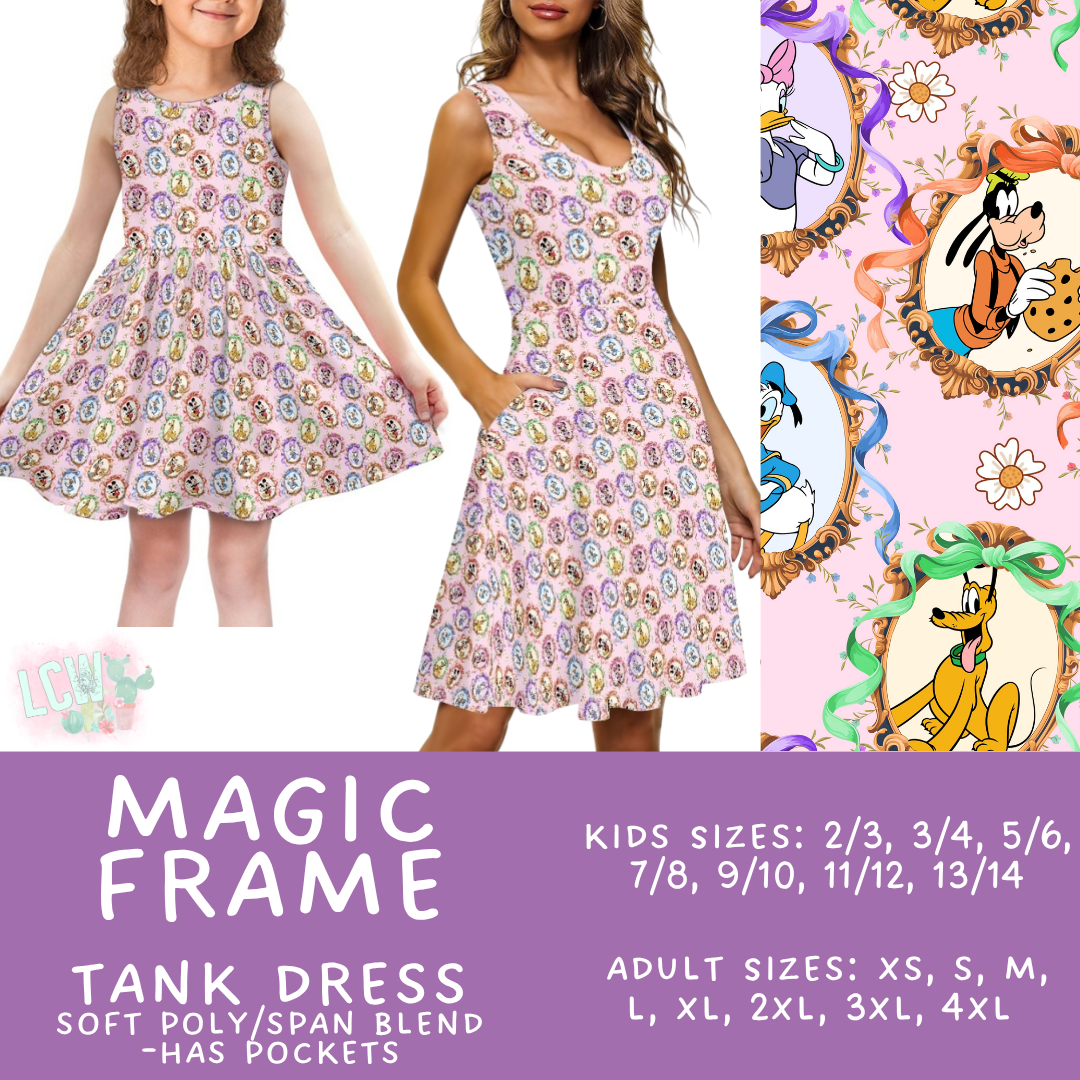 Batch #536 - Frames Collection - Closes 5/29 - ETA late July - Magic Frame Women's & Girl's Tank Dress