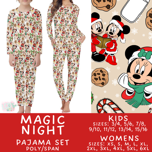 Batch #430 - Magical Christmas Family Pajamas - Closes 10/15 - ETA late Nov - Magic Night Women's & Kid's Pajama Set