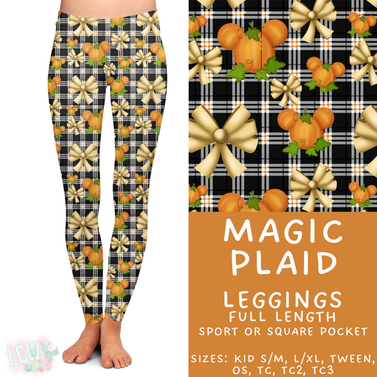 Batch #404 - Magical Fall 2 - Closes 8/29 - ETA mid/late October - Magic Plaid Full Length Leggings