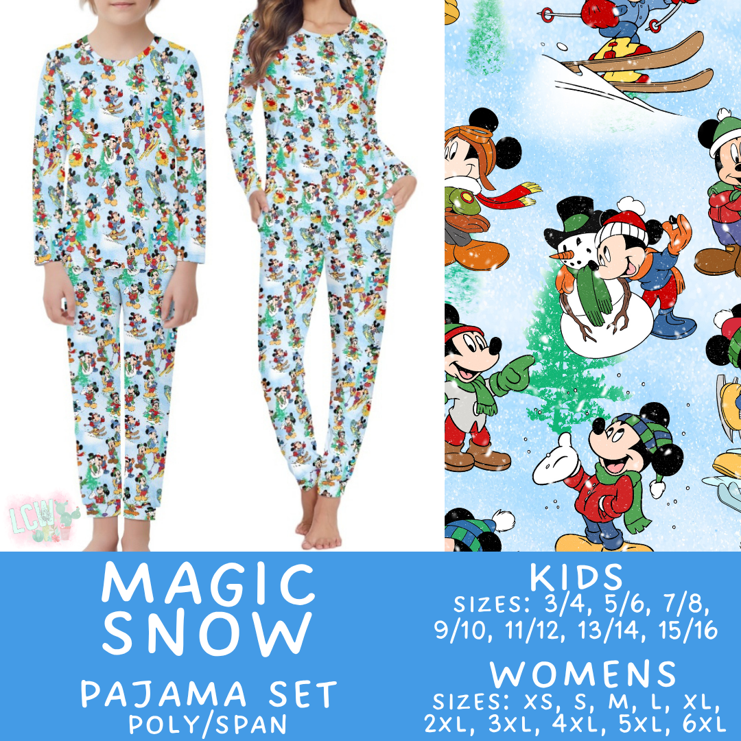 Batch #430 - Magical Christmas Family Pajamas - Closes 10/15 - ETA late Nov - Magic Snow Women's & Kid's Pajama Set