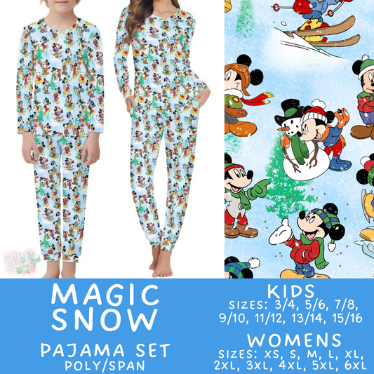 Batch #430 - Magical Christmas Family Pajamas - Closes 10/15 - ETA late Nov - Magic Snow Women's & Kid's Pajama Set