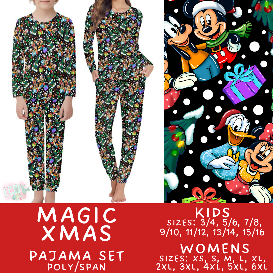 Batch #430 - Magical Christmas Family Pajamas - Closes 10/15 - ETA late Nov - Magic Xmas Women's & Kid's Pajama Set