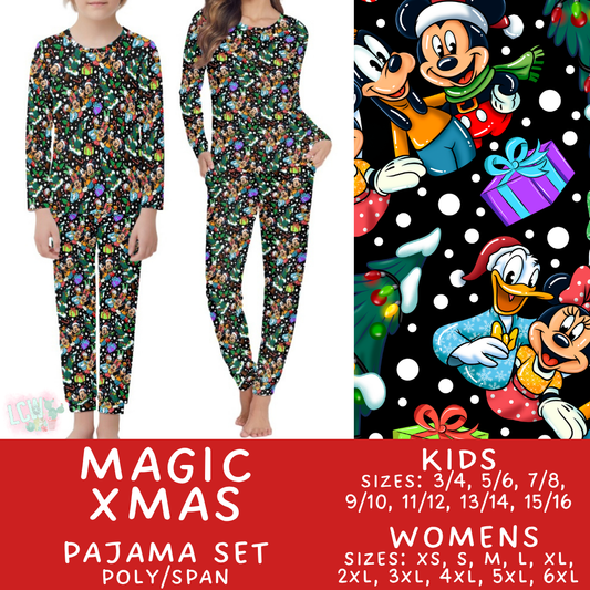 Batch #430 - Magical Christmas Family Pajamas - Closes 10/15 - ETA late Nov - Magic Xmas Women's & Kid's Pajama Set