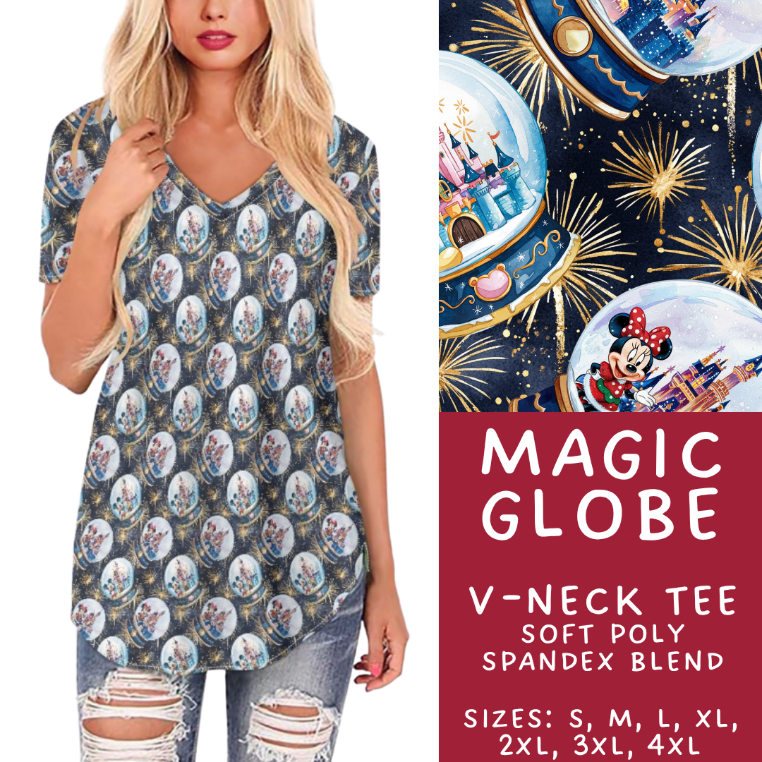 Batch #432 - Winter Globes - Closes 10/17 - ETA early December - Magic Globe V-Neck Tee