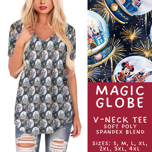 Batch #432 - Winter Globes - Closes 10/17 - ETA early December - Magic Globe V-Neck Tee