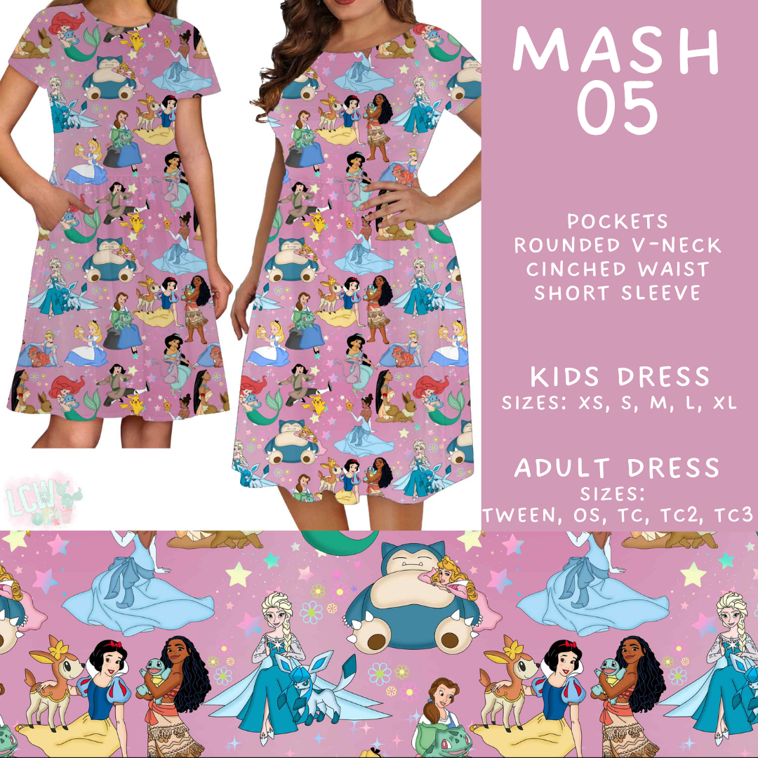 Batch #546 - Character Mash - Closes 6/22 - ETA late August - Mash 05 Adult & Kids Dresses