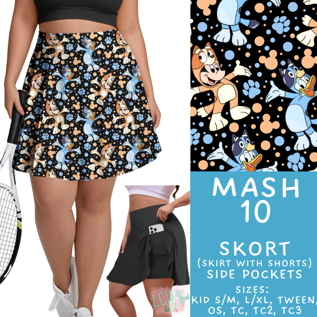 Batch #546 - Character Mash - Closes 6/22 - ETA late August - Mash 10 Skort