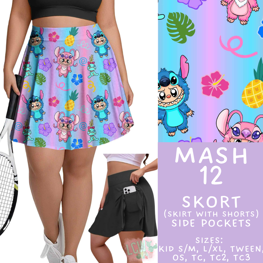 Batch #546 - Character Mash - Closes 6/22 - ETA late August - Mash 12 Skort