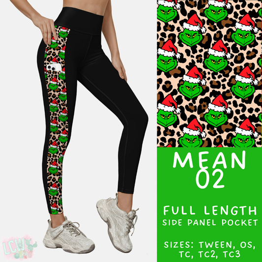 Ready to Ship - Mean 02 Pattern Side Pocket Leggings - OS