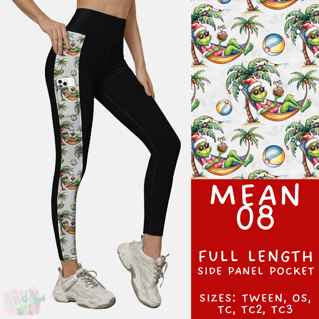 Ready to Ship - Mean 08 Pattern Side Pocket Leggings - TC