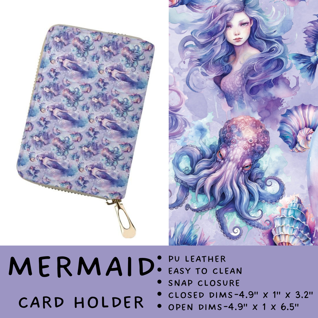 Batch #265 - Card Holders & Foldable Wallets - Closes 1/1 - ETA mid Feb - Mermaid Card Holder