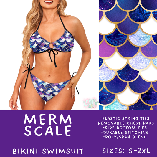 Batch #543 - Pool Party 2 - Closes 6/15 - ETA early/mid August - Merm Scale Women's 2 Piece Bikini