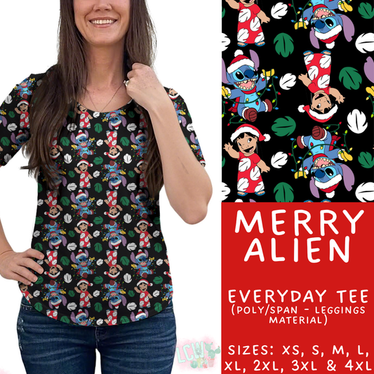 Batch #434 - Magical Christmas - Closes 10/22 - ETA early Dec - Merry Alien Everyday Tee