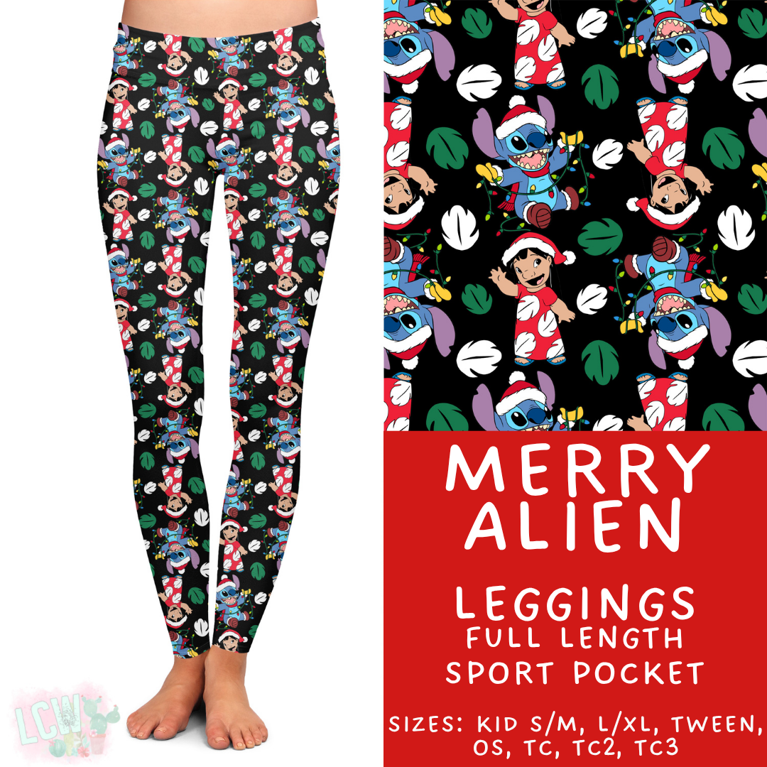 Batch #434 - Magical Christmas - Closes 10/22 - ETA early Dec - Merry Alien Full Length Leggings