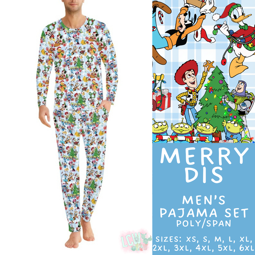 Batch #430 - Magical Christmas Family Pajamas - Closes 10/15 - ETA late Nov - Merry Dis Men's Pajama Set
