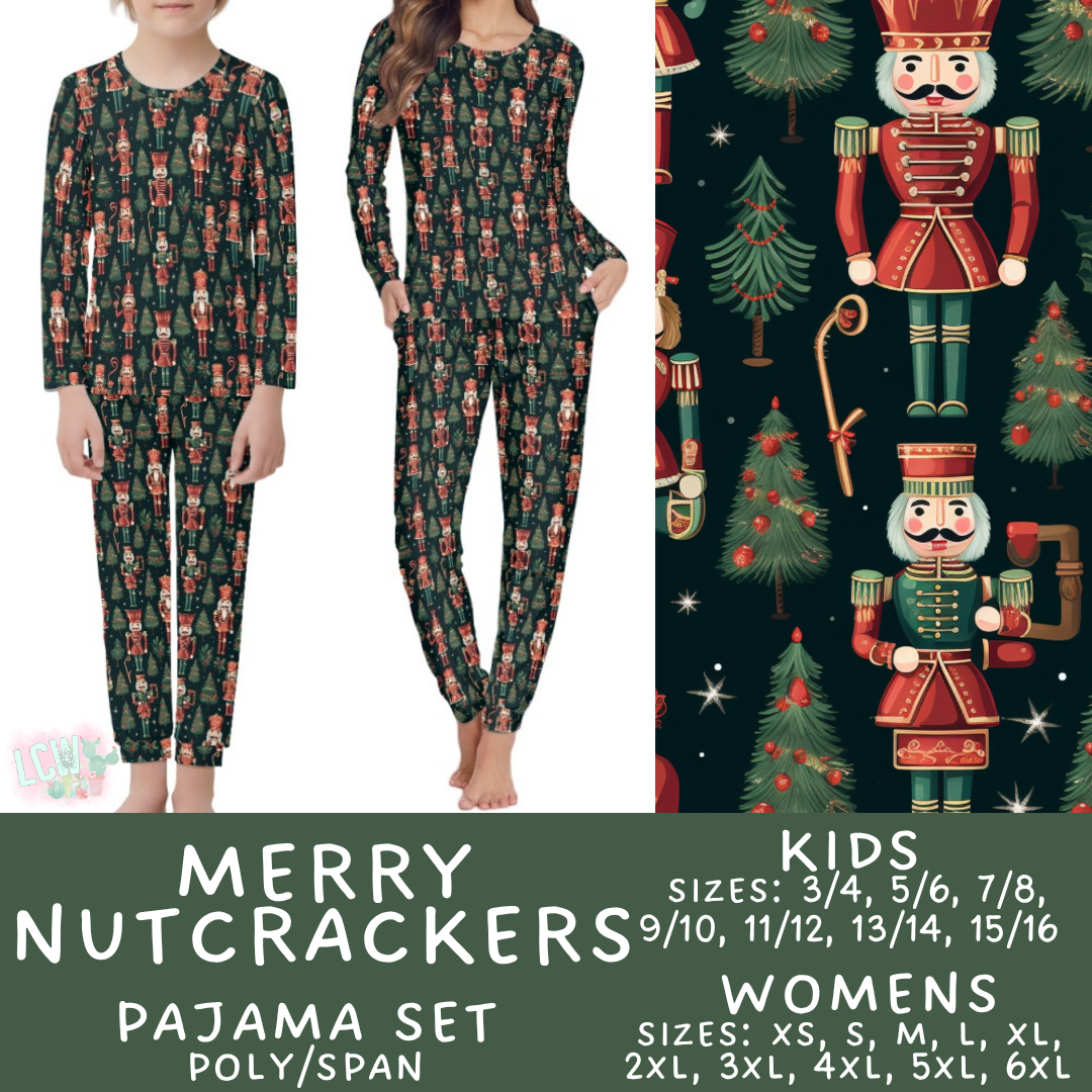 Ready To Ship - Merry Nutcrackers Women's Pajama Set - 3XL