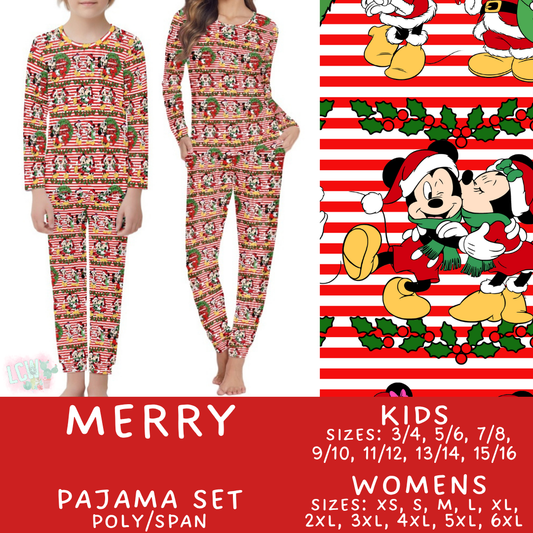 Batch #430 - Magical Christmas Family Pajamas - Closes 10/15 - ETA late Nov - Merry Women's & Kid's Pajama Set