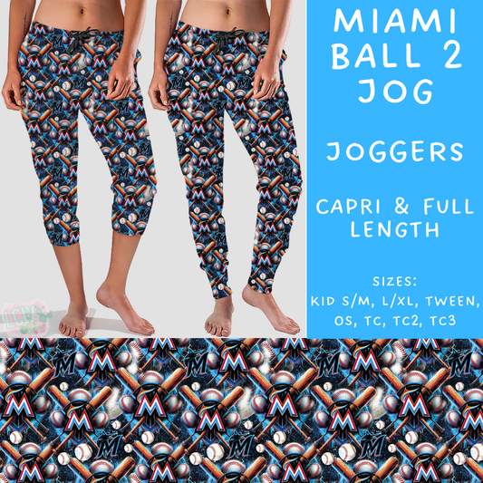 Batch #498 - Strike Out 3 - Closes 3/2 - ETA early May - Miami Ball 2 Full and Capri Length Joggers