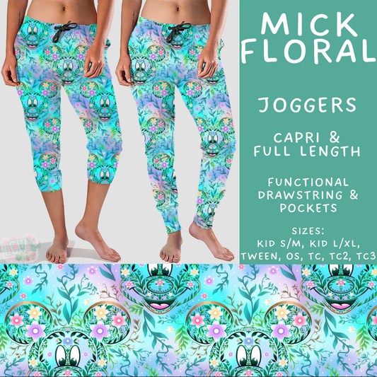 Batch #541 - Magical Faves 21 - Closes 6/10 - ETA mid August - Mick Floral Full and Capri Length Joggers