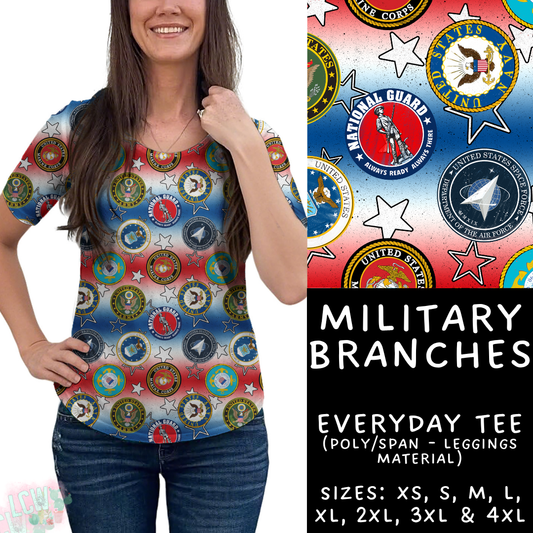Batch #370 - Fun Run 12 - Closes 7/8 - ETA early Sept - Military Branches Everyday Tee