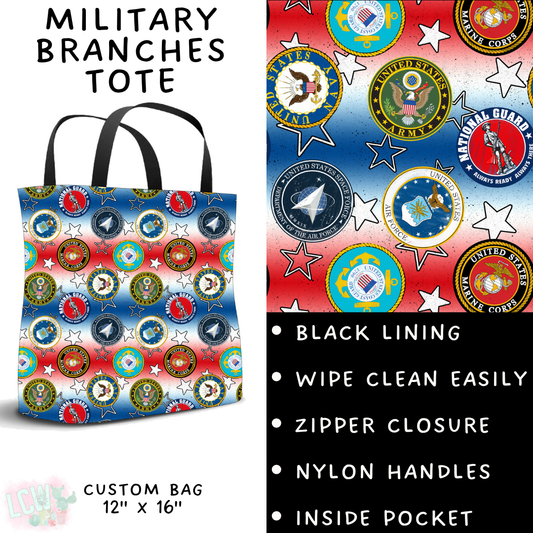 Batch #370 - Fun Run 12 - Closes 7/8 - ETA early Sept - Military Branches Tote