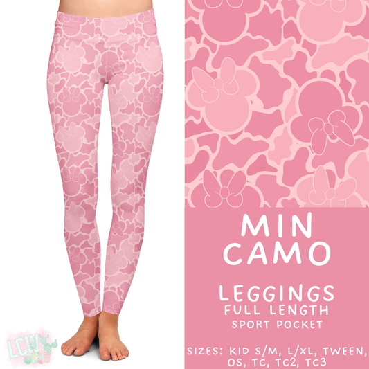 Ready to Ship Min Camo Full Length Leggings - Sport Pocket OS