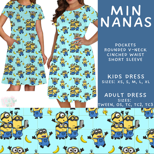 Batch #555 - Cool Characters 7 - Closes 7/13 - ETA mid Sept - Min Nanas Adult & Kids Dresses