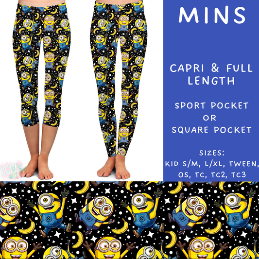 Ready To Ship - Mins Full Length Leggings - Various Sizes