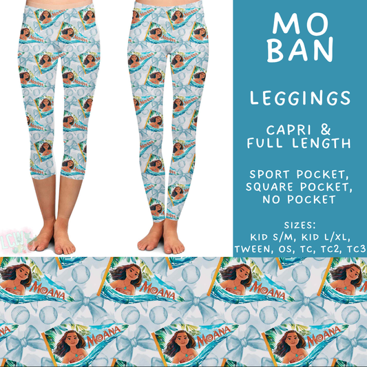 Batch #542 - Pennant Banner Collection - Closes 6/12 - ETA mid August - Mo Ban Full and Capri Length Leggings