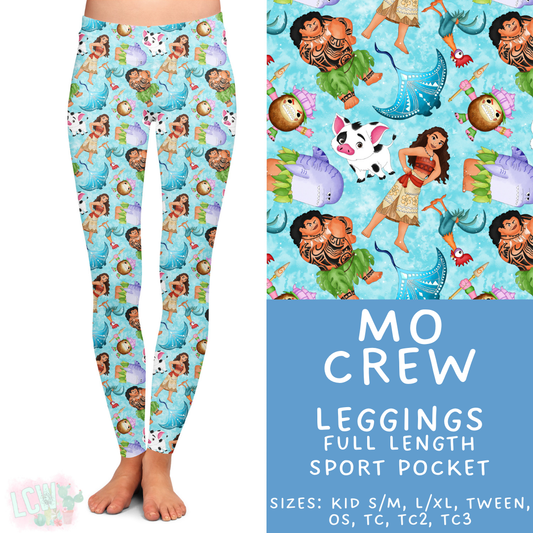 Ready to Ship Mo Crew Full Length Leggings - Sport Pockets TC & TC2