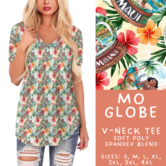 Batch #432 - Winter Globes - Closes 10/17 - ETA early December - Mo Globe V-Neck Tee