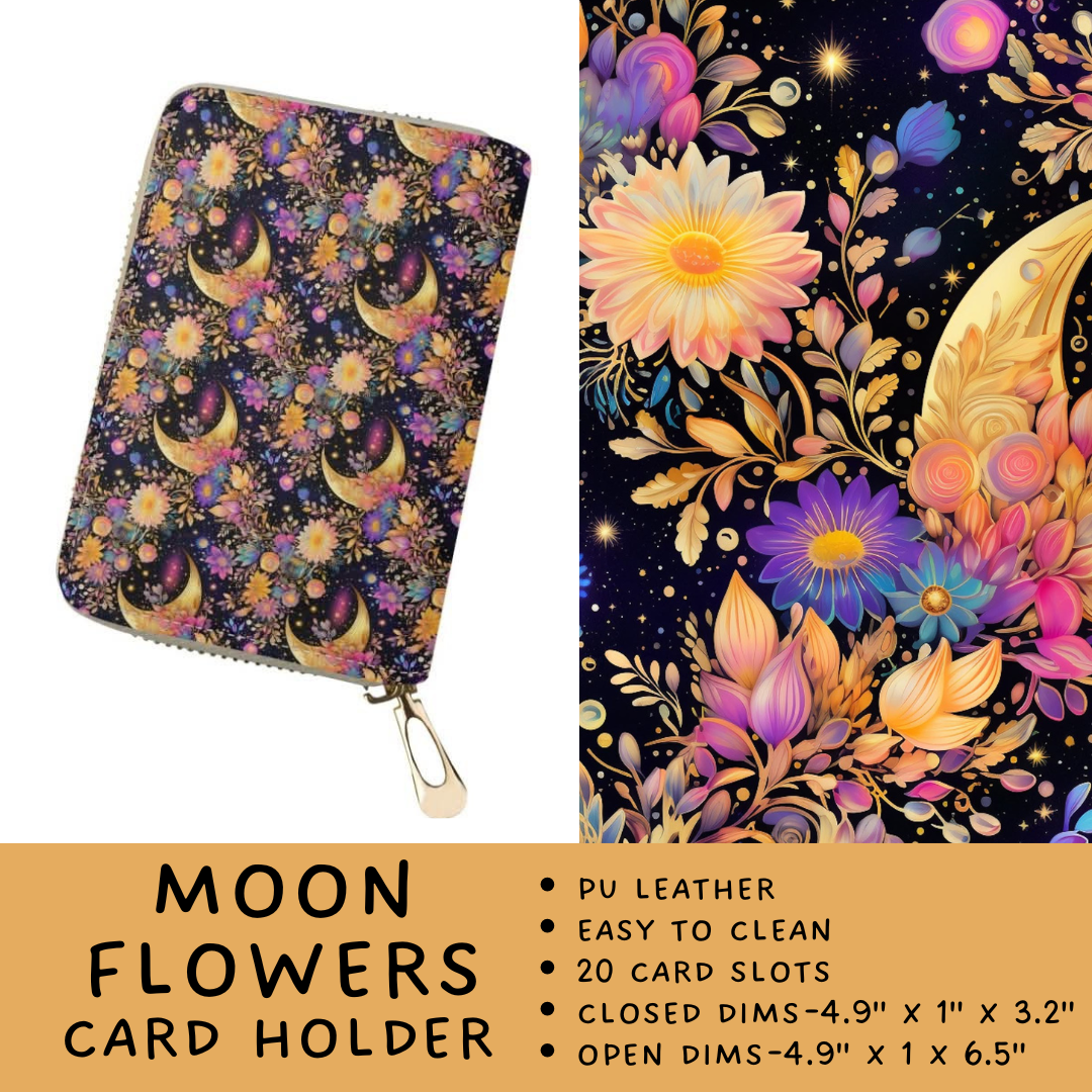 Batch #265 - Card Holders & Foldable Wallets - Closes 1/1 - ETA mid Feb - Moon Flowers Card Holder