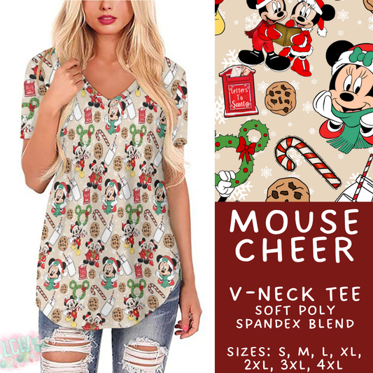 Batch #434 - Magical Christmas - Closes 10/22 - ETA early Dec - Mouse Cheer V-Neck Tee