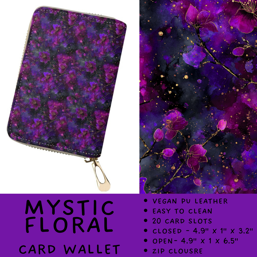 Batch #460 - Zip It Collection - Closes 12/5 - ETA late Jan - Mystic Floral Card Wallet