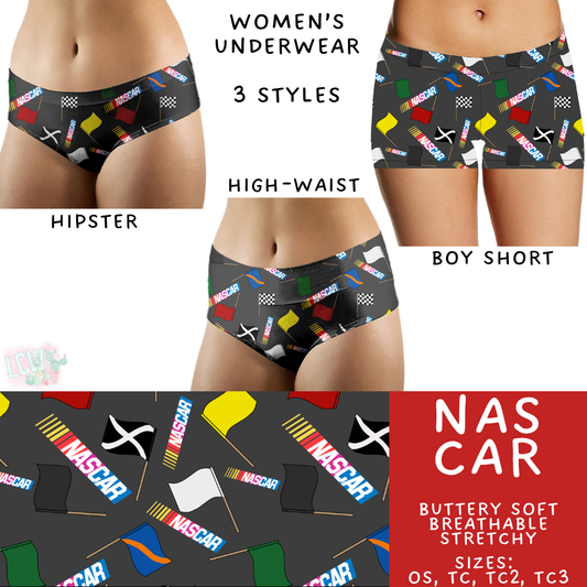 Ready to Ship Nas Car Women's Underwear - TC Hipster