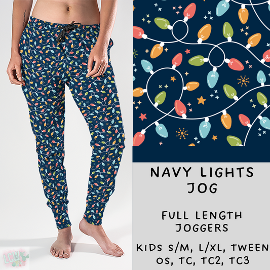 Ready To Ship - Navy Lights Joggers - OS